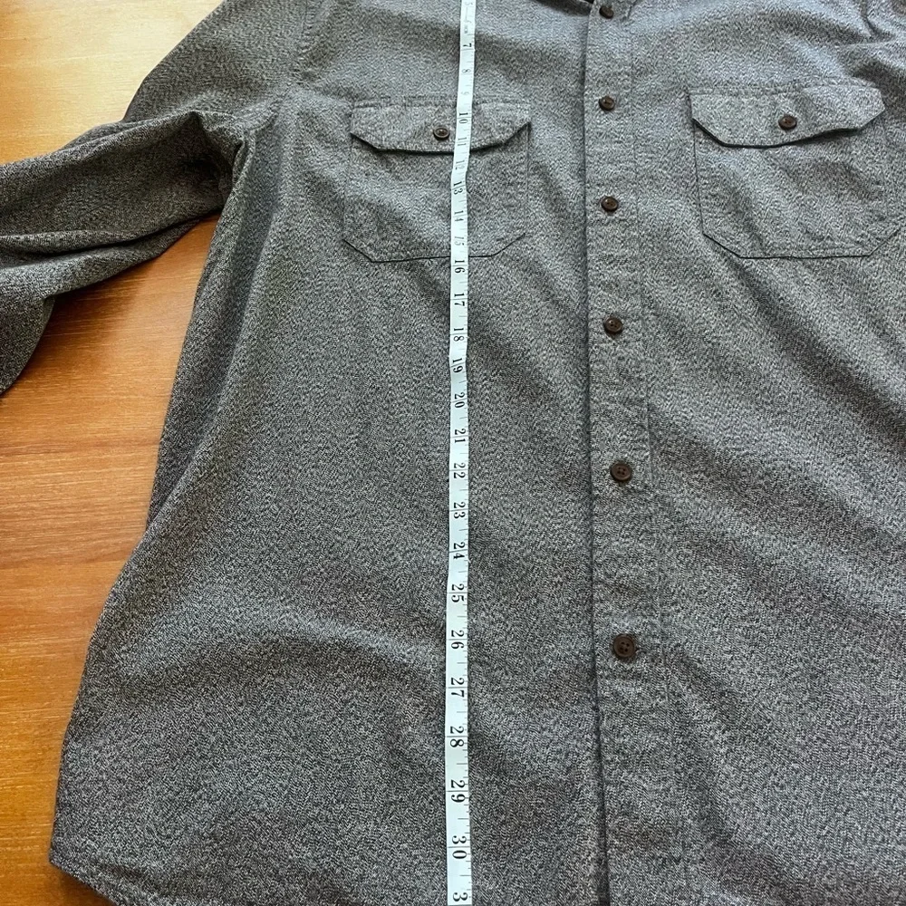 Banana Republic men’s Blue mid weight flap pockets cotton button down shirt XXL